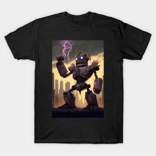 Giant robot attacking the city - Japanese style T-Shirt